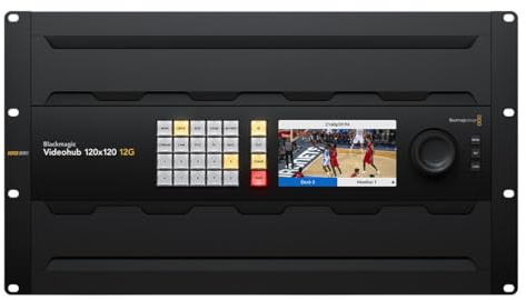 Blackmagic Design Videohub 120x120 12G – 12G-SDI Routing Switcher für Broadcast & Live Production