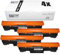 Eurotone HP 142X 142A Toner Schwarz Kompatibel für HP 142A W1420A 142X W1420X für HP Laserjet MFP M140w Toner M110w M110 MFP M140 MFP M139w M139, 950 Seiten (4 schwarz, mit Chip)