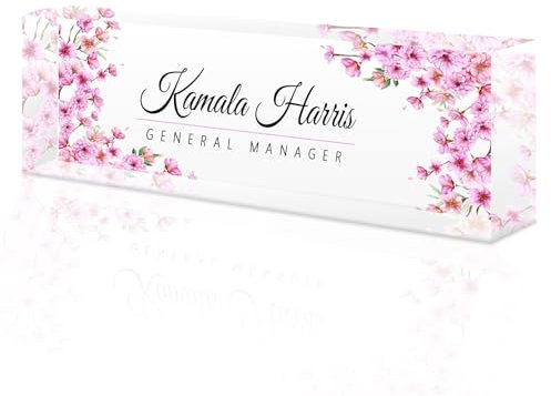 Placa de nombre de escritorio personalizada, placa de nombre de acrílico, placas de nombre personalizadas para obsequios de oficina, escritorio, maestro, obsequios de agradecimiento a empleados