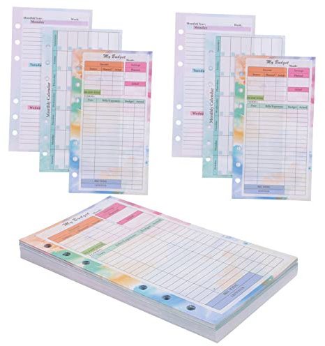 Parliky Blätter Für Loseblatt-notizblock Tragbarer Bargeld-notizblock Notizbuch Zur Massenkostenverfolgung