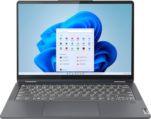 Lenovo Newest IdeaPad Flex 5i 2-in-1 Laptop,with Free Lifetime Office 2021,14 FHD+ Touchscreen, Intel Core i3-1215U,8GB RAM,256GB PCIe SSD, Blacklit Keyboard,Fingerprint Reader, Storm Grey