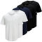 JACK & JONES Herren Shirts T-Shirts Tee SS Crew Neck 5er Pack, Farbe:Mehrfarbig, Größe:M, Artikel:-White/Black/Navy Blazer