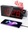 ROCAM Projection Alarm Clock, Digital Alarm Clock with USB Charge Port, Alarm Clock Projector for Bedroom with Dimmer, Loud Alarm Clock Bedside for Heavy Sleepers, Snooze