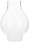 Cabilock Lampe à huile en verre transparent soufflé à la main - Abat-jour à pétrole - Lampe à pétrole - Lampe tempête - Globe en verre - Abat-jour de rechange pour lampes à pétrole vintage