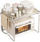 SDGBCXD, Soporte industrial for horno microondas con estantes, estante de almacenamiento for utensilios de cocina con gabinete, estante de almacenamiento de cocina de pie,Estante para microondas