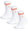Occulto Damen & Herren Motiv Tennissocken mit Streifen 3er Pack (Modell: Summer), Statement Tennis Socken Sprizz 39-42