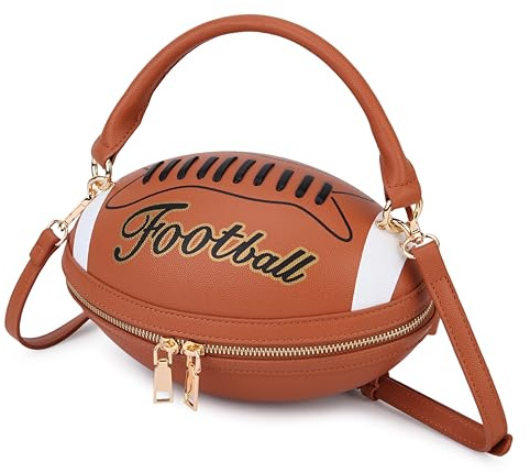 fancybag Rugby Handtasche Damen Fußballförmige Umhängetasche | Neuheit Damen Handtasche
