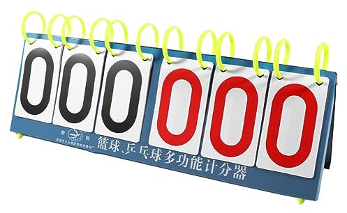 BESPORTBLE Tableau Affichage De Score à Chiffres Plaque De Marquage pour Jeux De Sport Intérieur Et Extérieur