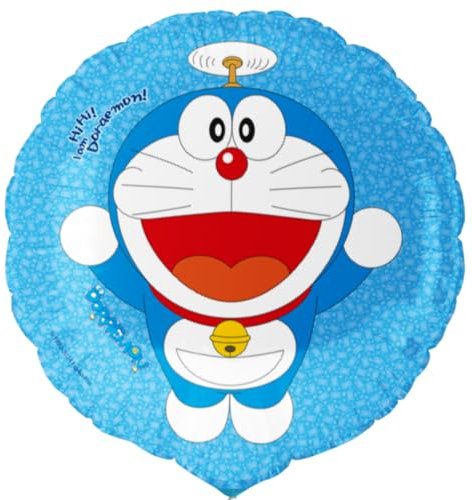 BeenSmile, Palloncini Compleanno Doraemon, Decorazioni Festa di Compleanno Bambini, Palloncini Elio o Aria, Materiale Resistente, 46 cm, 1 Pezzo, Multicolore