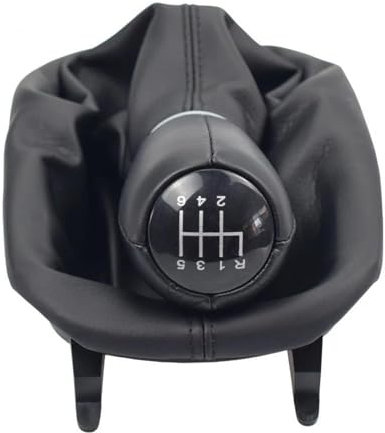 Palanca Velocidad Coche para Seat Leon MK1 para Toledo MK2 1998-2005 Perilla Cambio Marchas Coche Cabezal Palanca Cambios 5/6 Velocidades con Cubierta De Fuelle Pomo Palanca(6 Speed)