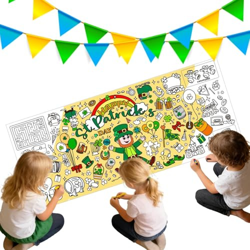 Poster zum Ausmalen, 76,2 x 183,9 cm, riesiges wasserdichtes Sammlerstück, großes Malposter, für Thanksgiving, Herbst, Familientreffen, Freundschaftsaktivitäten, Klassenzimmer, Party, Handwerk