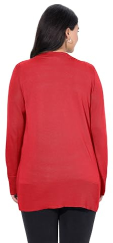 Ulla Popken Damen Strickjacke Salsa 54+