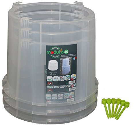 MV INDUSTRIE PV 003 241 Modul'O 35 Rehaussé Cloche Plastique Translucide 40 x 40 x 30 cm