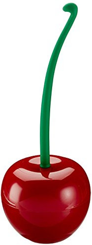 fujia Creative Lovely Cherry Shape Lavatory Brush Toilet Brush & Holder Set (Red)