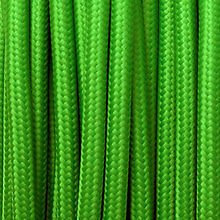Vintage Tejido de seda trenzado Flex 3 Núcleo redondo de luz de 0,75 mm de cable eléctrico, verde