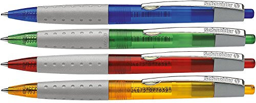 Schneider 50-135580 Kugelschreiber LOOX, Blaue Mine (Farbe zufällig, 5 Stück)