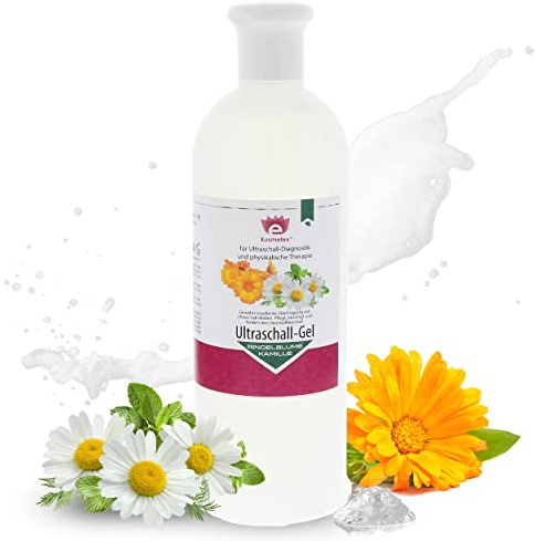 Kosmetex Gel für Gesicht Ultraschallgerät, Ultraschallgel, Kosmetischer Ultraschall Diagnostik und physikalische Therapie, Contact Gel, 500ml