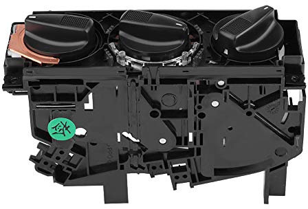 KIMISS Auto Klimaanlage Heizungsschalter Steuerung für das meiste Auto, ABS Kunststoff, Rotary, Mechanischer Drehknopf, Black & White, Manuell