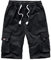 APTRO Herren Kurze Hosen Cargo Shorts Outdoor Sommer Shorts Freizeit Baumwolle Arbeitsshorts Schwarz XXL