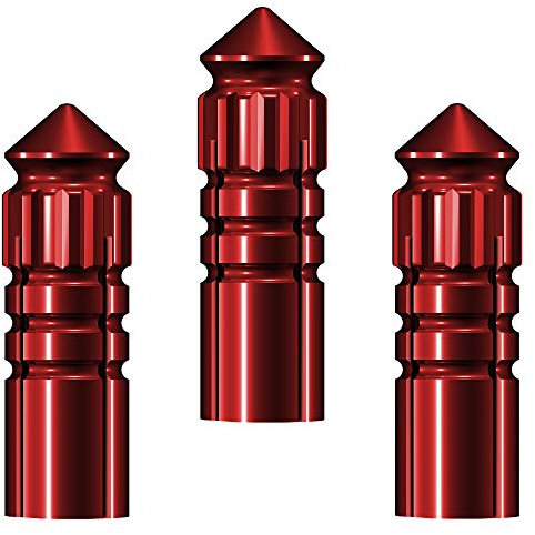 Mission Darts Unisex – Erwachsene Mi_FP1 Flightprotector, rot, 1 Set (3)