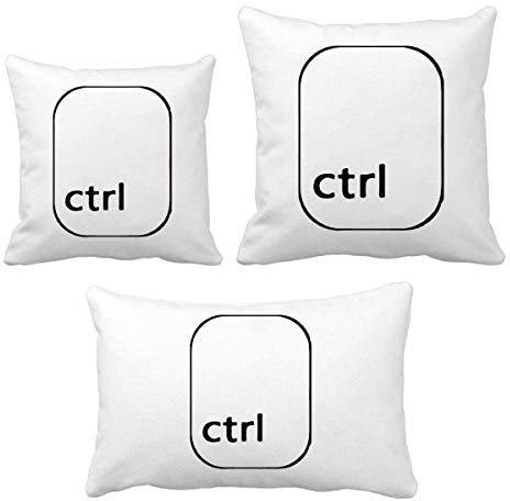 DIYthinker Tastatursymbol Ctrl Throw Kissen Set Einfügen Kissen Cover Home Sofa Dekor Geschenk