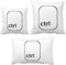 DIYthinker Tastatursymbol Ctrl Throw Kissen Set Einfügen Kissen Cover Home Sofa Dekor Geschenk