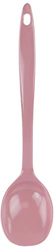 Reston Lloyd Cooking Spoon for Serving, Basting, Mixing, Heat Resistant, BPA Free Melamine 11 inch Utensil with Ergonomic Handle, Pink