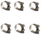 Annakideya Schlauchschellen, Schneckengetriebe, Rohrschelle aus 304er Edelstahl, 29–31 mm, 6 Stück