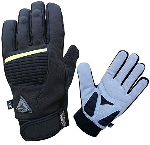 ATTONO Winter Fahrradhandschuhe Winter Gel Fahrrad Roller Quad Handschuhe mit Membrane (XL)