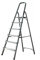 6 Step Ladder, Dripex Heavy Duty Aluminum, Portable Folding Stool, With Anti-Slip Steps & Non-Slip Feet, Strong Sturdy Steel Safety EN 131 Household Stepladders for Home Kitchen Garage (6-step)