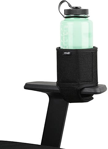 Cosmos Arm Chair Cup Holder Armrest Water Bottle Holder Drink Beverage Can Stand for Armrest Chair, Recliner, Gaming & Office Chairs, Foldable Felt Armchair Coaster Rack, Black Color