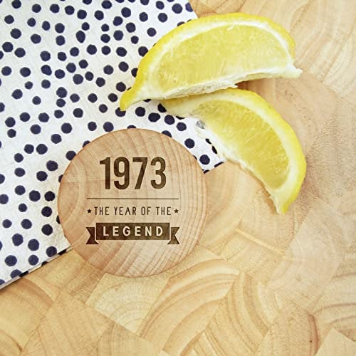 eBuyGB Engraved Magnetic Bottle Opener -1973 Year of The Legend Design - 50th Birthday Gifts for Him, Men - Fiftieth Gift for Dad, Uncle, Brother
