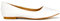 ESSEX GLAM Womens Flat Slip On Pumps Pointed Toe Ladies Ballet Faux Suede Casual Smart Shoes Size 3-8 (White Satin, Numeric_7)