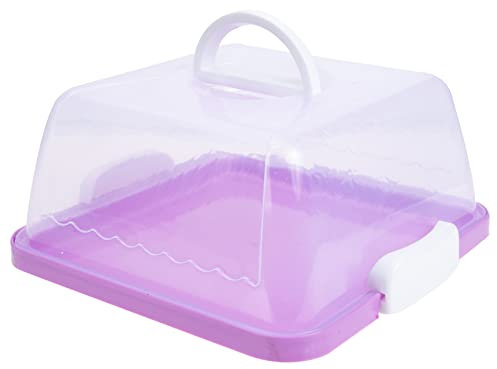 LIFKOME Campana para tartas, caja para tartas, caja para tartas, contenedor para tartas con tapa y asa, recipiente para tartas, caja para cupcakes, panecillos, postres