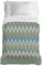 PENSIERI DELICATI Tagesdecke 220 x 280 cm, Einzeltuch 100% Baumwolle Pique, Ideal Zum Thema Wohnen, Decke Salva Bett Einzelnes Maxi, Fantasie Stachel Grün, 100% Made in Italy