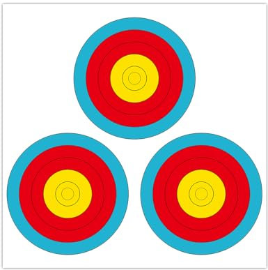 LONGBOWMAKER Bogenschießen Zielscheiben Auflagen 3 Spot Vegas Archery Targets