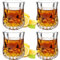 JAIEF 60 ml Schnapsgläser, bleifreies Glas, klares Schnapsglas mit schwerem Boden (4 Stück)