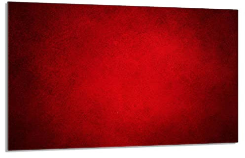 DarHaus Plaque de protection pour plaque de cuisson - 80 x 52 cm - 1 pièce - Protection contre les éclaboussures - Planche à découper - Rouge