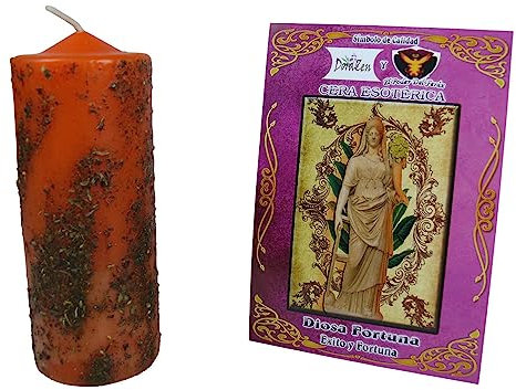 Kräuterkerze Göttin Glück - Mystisches Ritual zum Erfolg - Die Kerzen von Mariano