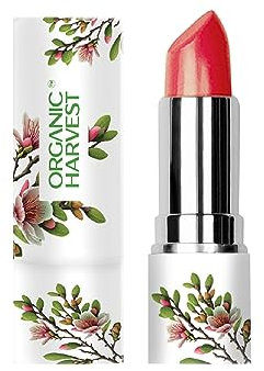 Organic Harvest Moisture Matte Lipstick - Warm Apricot | Long-lasting Red, Creamy Matte Lipstick | Hydrating Formula | Certified Organic Makeup | Cruelty-free & Vegan, 4gm