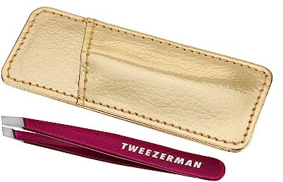 Tweezerman Celestial Fuchsia Mini Slant with Case