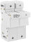 Heschen Socle Porte-Fusible Cylindrique, RT18-125(RO17), 100A AC690V, 2 Pôle, Montage Sur Rail DIN 35mm, pour Fusible RT18 RO17 22 x 58mm, Certifié CE