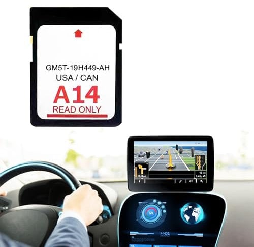 Navigation GPS SD Karte - 2022-2023 Neueste US & Kanada Karten Aktualisierte Autonavigation GPS Karte, 86271-0E075 Autozubehör Kompatibel mit Toyota 4Runner RAV4 Tundra Sienna Tacoma Prius