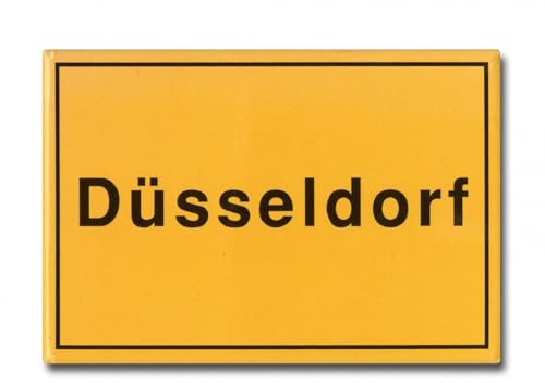 Deko-Magnet Düsseldorf Ortsschild, ca. 8 x 5,4 cm