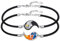 JFASHOP Yin Yang Armband 925 Sterling Silber Taichi Paar BFF Kette Berg Sonne Anhänger Armband 2 Stück Yin Yang Kette Schmuck Geschenke für Damen Herren Couple (B-Yin Yang)