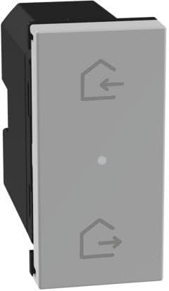 BTICINO Scenario Entra/Esci MatixGO JG4570CWI, Comando Centralizzato per Luci, Tapparelle e Prese Smart, Interruttore WiFi con Batteria, da Incasso, Controllo da Remoto, Automazioni, Smart Home