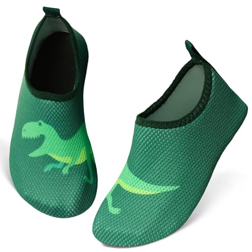 TMEOG Chaussures Aquatiques Enfant Plage et Piscine - Séchage Rapide Pieds Nus pour Sports Nautiques (Garçon Fille), 22-23 EU