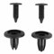 TsoLay 100 Stueck Auto Typ Plastik Fastener Nieten Schwarz 15 X 13 X 6 Mm