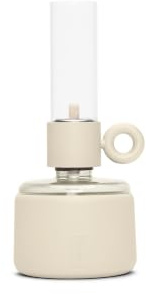 Fatboy Flamtastique XS Öllampe - Ø 10.5 cm - Creme | Öl Laterne Indoor, Petroleumlampe, Öl Tischlampe, Sturmlaterne mit Mattierter Silikonbeschichtung