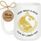 LookHUMAN Video Game Coffee Mug Libertea - Unique Coffee Mugs for Coffee Lovers, Double-Sided Print Ceramic Coffee Cups for Space Gamers, Dishwasher Safe Novelty Mugs for Women & Men, 15oz
